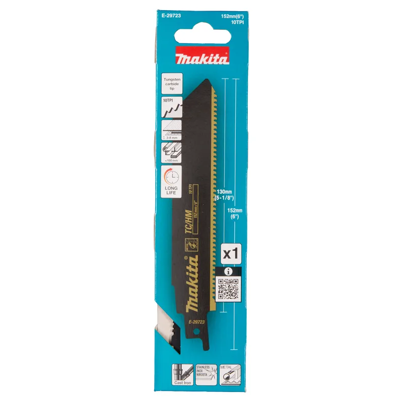 Makita 152 mm Reciprozaagblad gietijzer/RVS - E-29723 de Makita – image du produit
