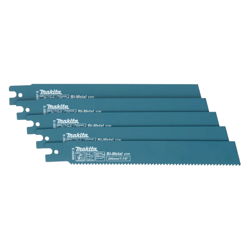 Makita 175mm Reciprozaagblad recht voor staal (5 stuks) - E-26200 de Makita – image du produit