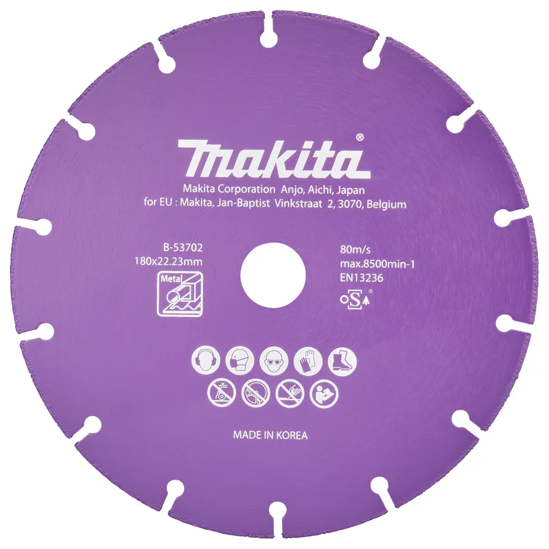 Makita 180 x 22,23 x 1,3 mm Diamantschijf staal - B-53702 von Makita – Produktbild