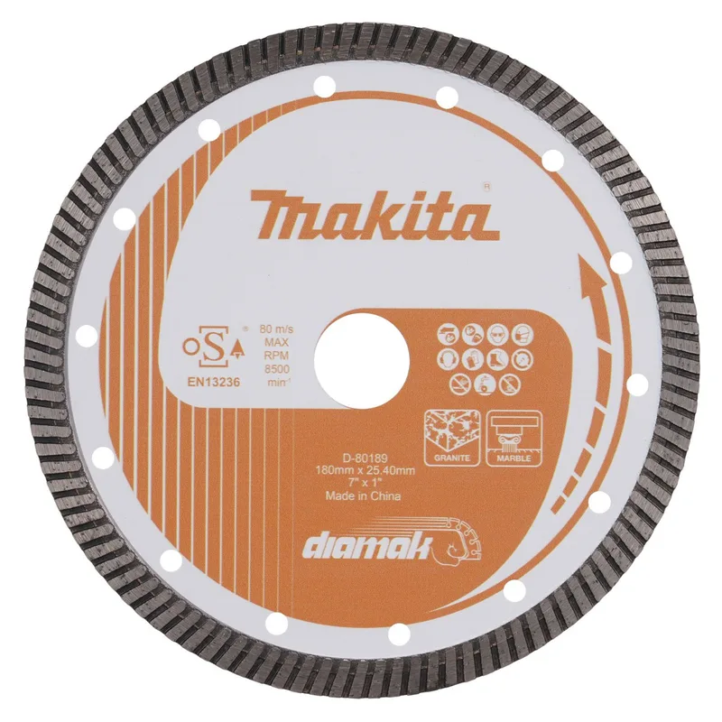 Makita 180mm Diamantschijf turboband - D-80189 de Makita – image du produit