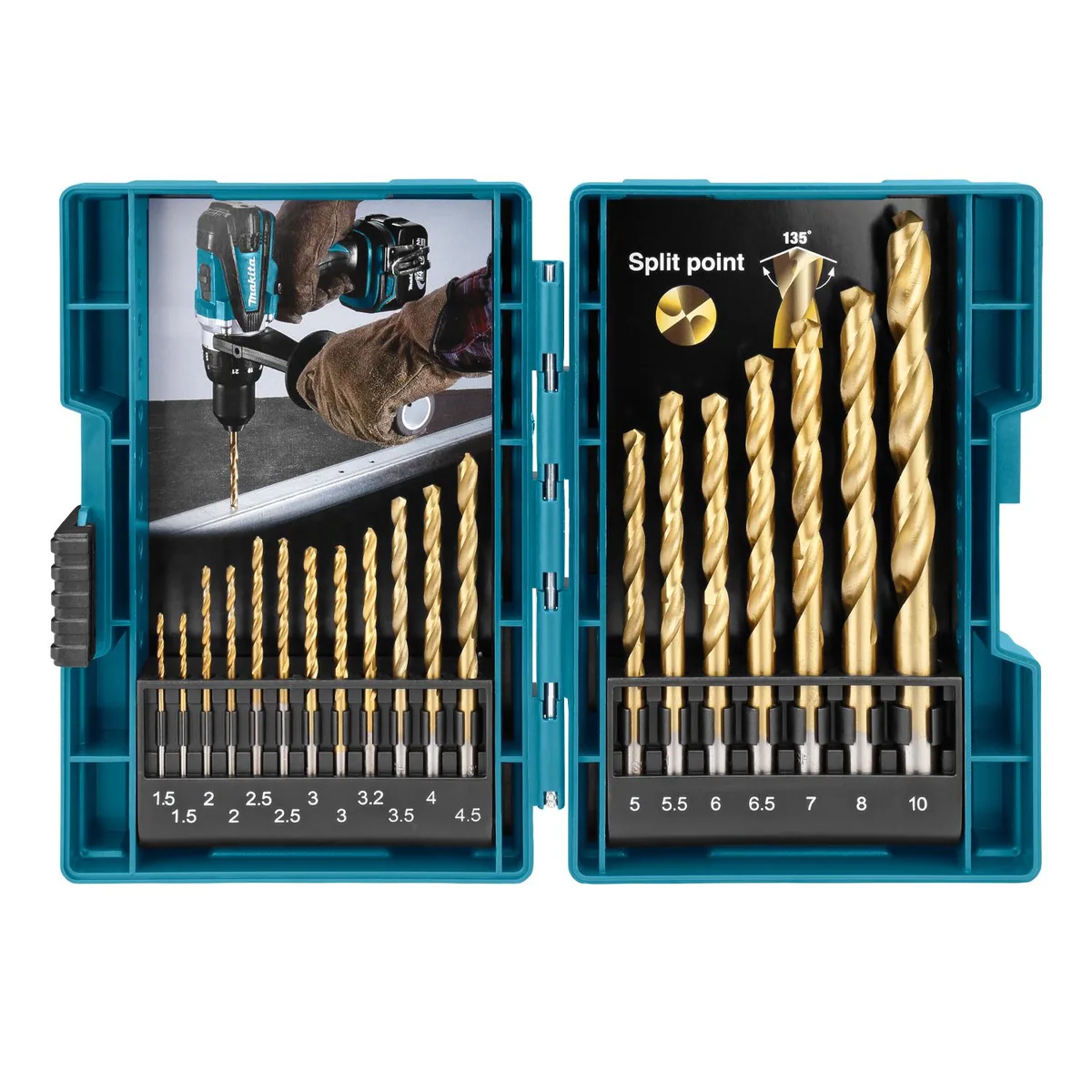 Makita 19-delig Metaalborenset HSS-TiN - D-67527 von Makita – Produktbild