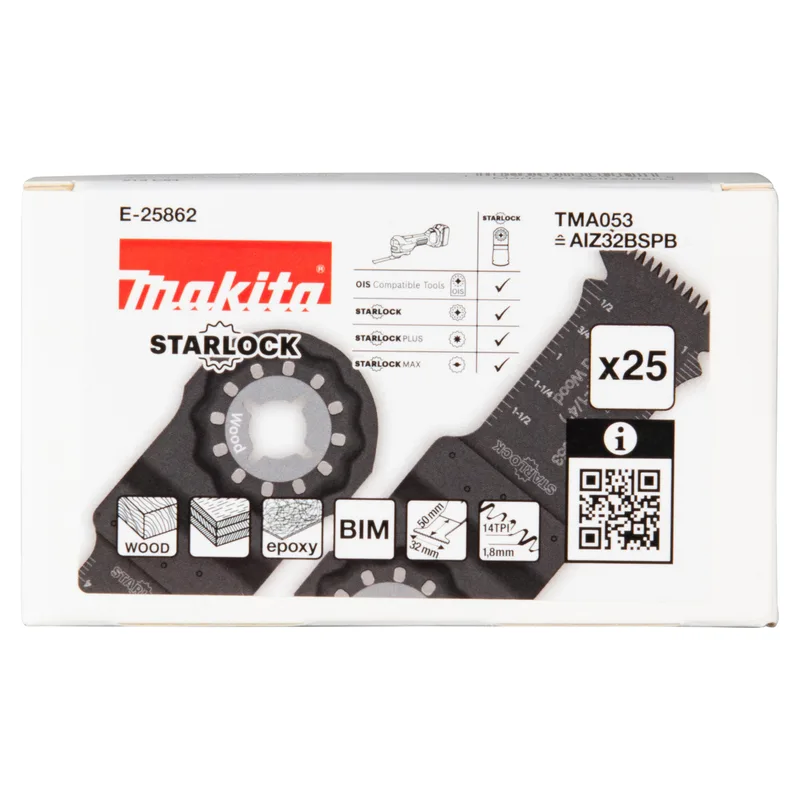 Makita 20x30mm Invalzaagblad hout/staal 25 stuks - TMA058 - E-25862 de Makita – image du produit