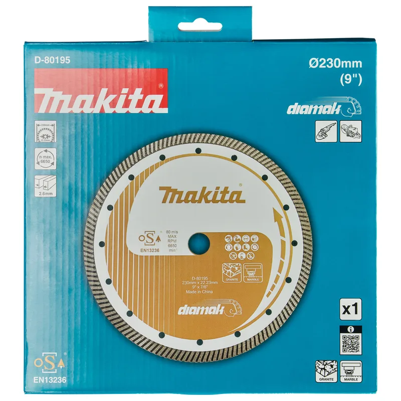 Makita 230 x 22,23 x 2,6 mm Diamantschijf - D-80195 de Makita – image du produit