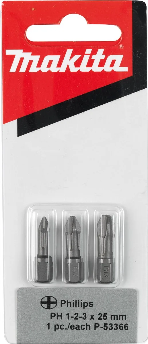 Makita 3-delig Schroefbitset PH - P-53366 by Makita – product image