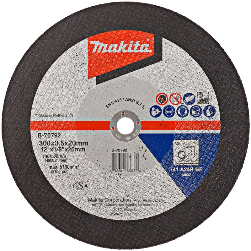 Makita 300x20mm Doorslijpschijf staal - B-70792 van Makita – productafbeelding