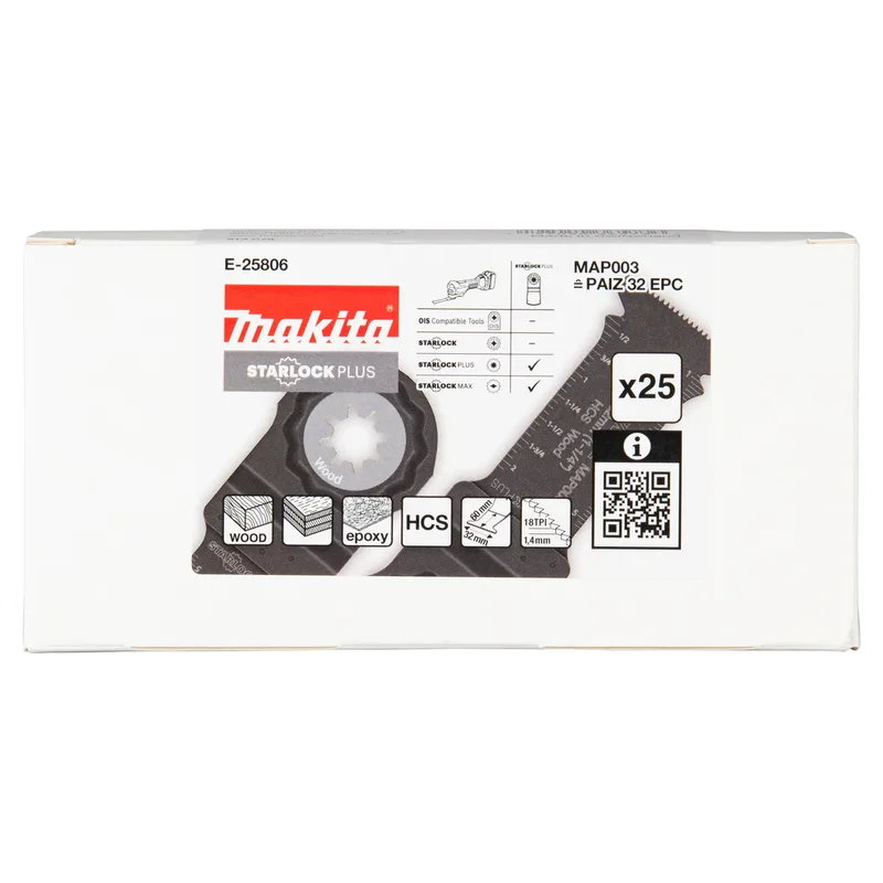 Makita 32x60mm Invalzaagblad hout 25 stuks - MAP003 - E-25806 by Makita – product image
