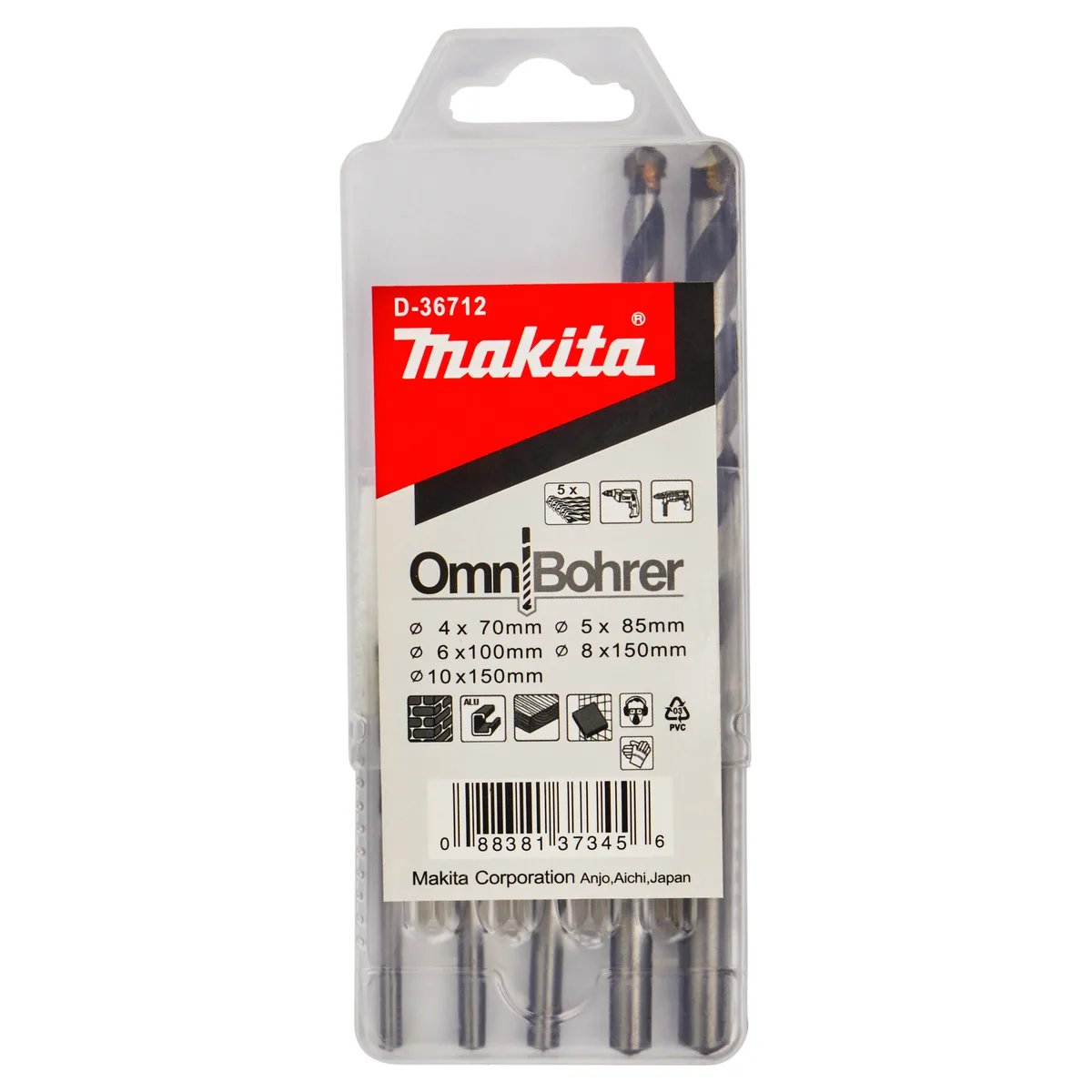 Makita 5-delig Multiboorset - D-36712 van Makita – productafbeelding