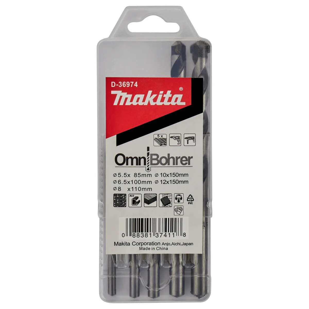 Makita 5-delig Multiboorset - D-36974 de Makita – image du produit