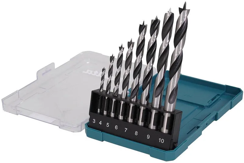 Makita 8-delig Ø 3-10mm Houtborenset in Cassette - D-77257 de Makita – image du produit