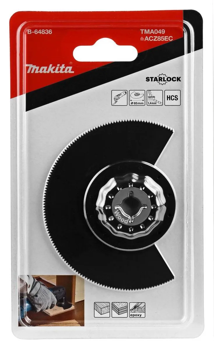 Makita 85mm Segmentzaagblad hout - TMA049 - B-64836 by Makita – product image