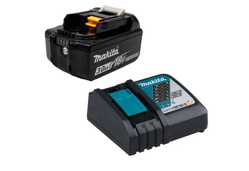 Makita BL1830B Akku 3,0 Ah 18V Li-Ion mit Ladestandsanzeige &... Akku Starter-Set de Makita – image du produit