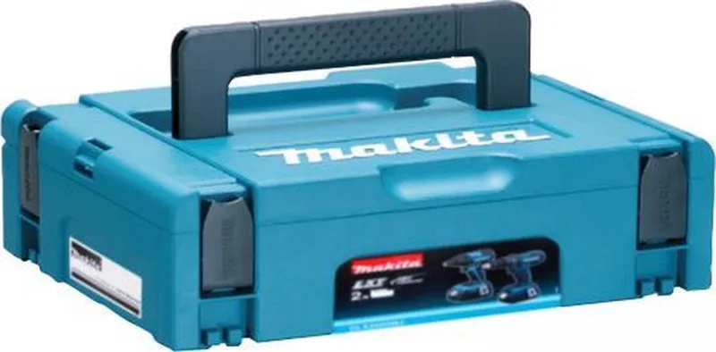 MAKPAC 1 systeemkoffer ( 821549-5 ) 395 x 295 x 110 mm - zonder inzetstuk fra Makita, Turkis – produktbillede