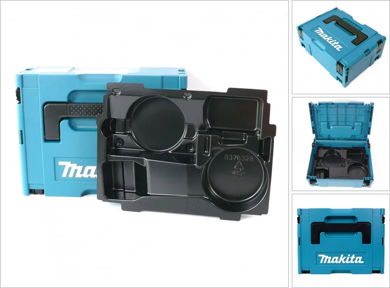 MAKPAC 2 systeemkoffer - met inzetstuk voor BGA / DGA 452 de Makita, Noir – image du produit