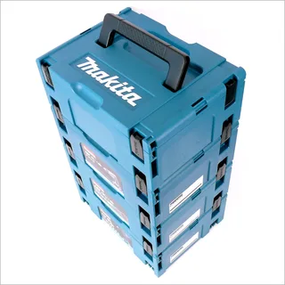 Makpac 2 transportbox systeemkoffer 4-delige set van Makita, Turquoise – productafbeelding 1 van 5