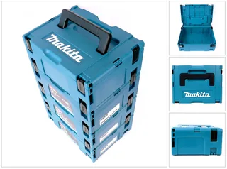 Makpac 2 transportbox systeemkoffer 4-delige set van Makita, Turquoise – productafbeelding 3 van 5