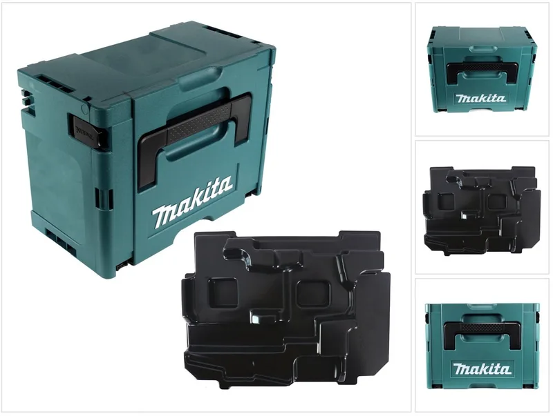 MAKPAC 3 gereedschapskoffer met inleg voor BJV DJV 141 181 ( 821551-8 + 837789-5 ) de Makita, Vert – image du produit