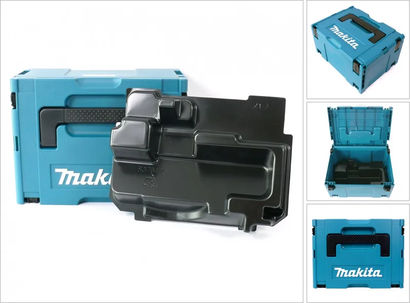 MAKPAC 3 systeemkoffer - met inzetstuk voor BSS / DSS 610 de Makita, Turquoise – image du produit