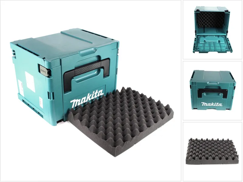 MAKPAC 4 systeemkoffer - met universele inzet voor Makita 18 V accu-apparaten schroevendraaiers zagen slijpmachines von Makita, Teal – Produktbild