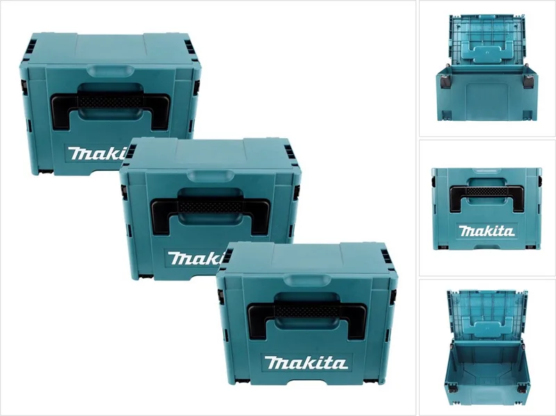 MAKPAC-systeemkoffer maat 3 in set van 3 von Makita, Türkis – Produktbild