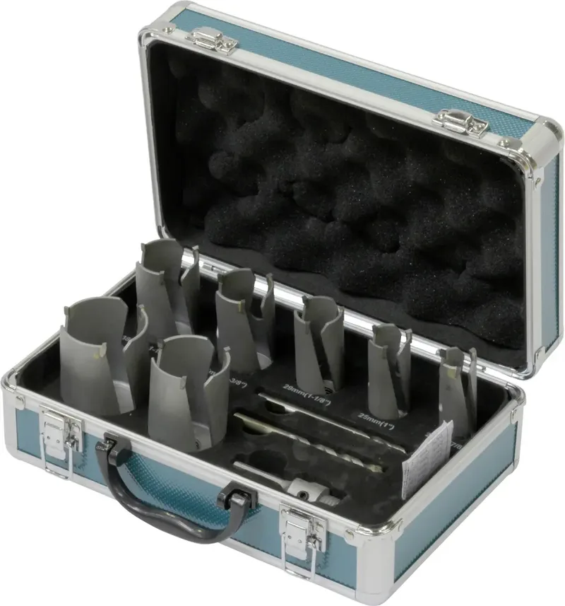 Mehrzwecklochsägen-Set HM 10-teilig D-51281 Lochsägen-Set 22 mm, 25 mm, 29 mm, 35 mm, 38 mm, 45 mm, 51 mm hartmetallbestückt 1 St. by Makita – product image