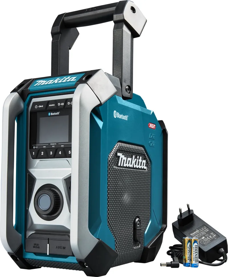 MR006GZ Accu Bouwradio 10,8 230V Basic Body von Makita, Grün – Produktbild