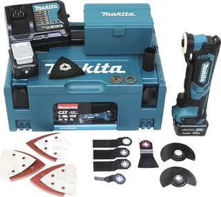 Multitool set - TM30DSMJX5 - 10.8V Li-Ion Accu (2x 4.0 Ah accu) - incl accessoireset in Mbox de Makita – image du produit 1 sur 5