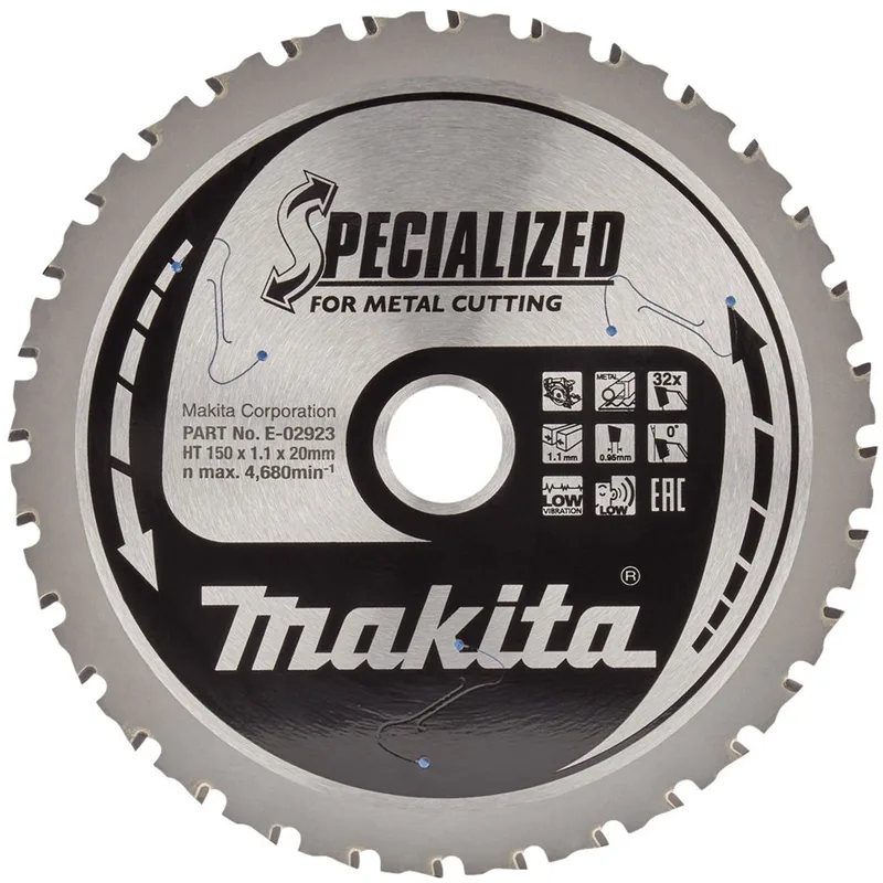 Ø 150mm Asgat 20mm 32T Cirkelzaagblad voor staal | Specialized - E-02939 von Makita – Produktbild