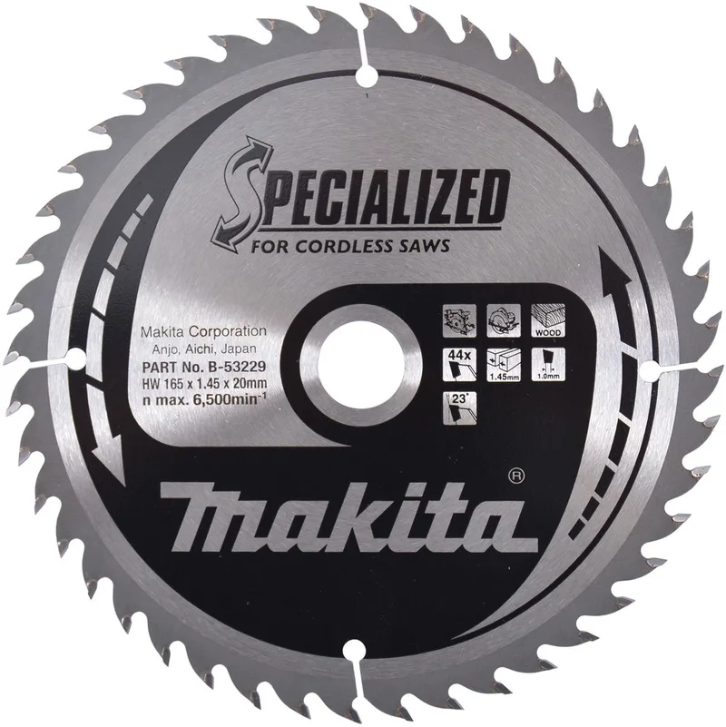 Sägeblatt SPECIALIZED 165x20x44Z von Makita – Produktbild