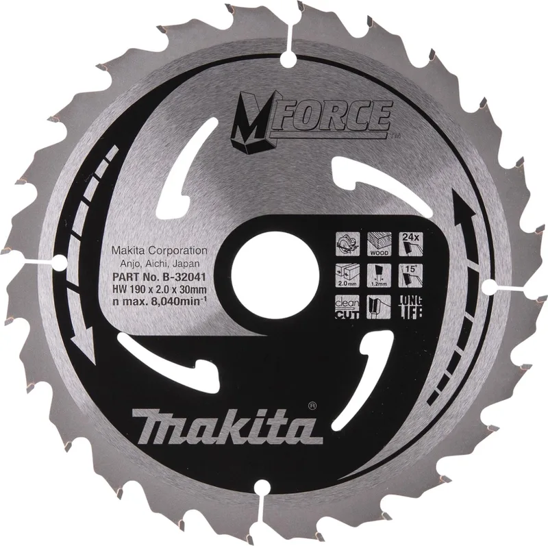 Lame De Scie Circulaire Pour Bois B-32041 190x30 Mm de Makita – image du produit
