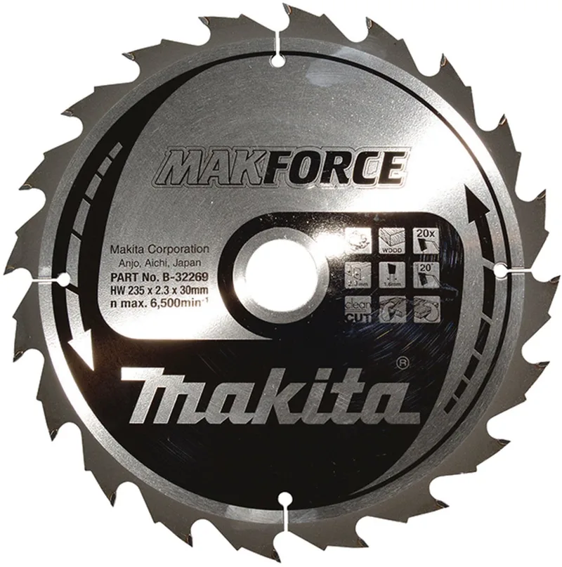 Sägebblatt MAKFORCE 235x30x20Z von Makita – Produktbild