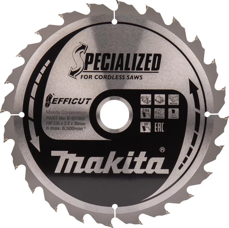 EFFICUT Sägeblatt 235 x 30 x 24 Zähne E-01915 von Makita – Produktbild