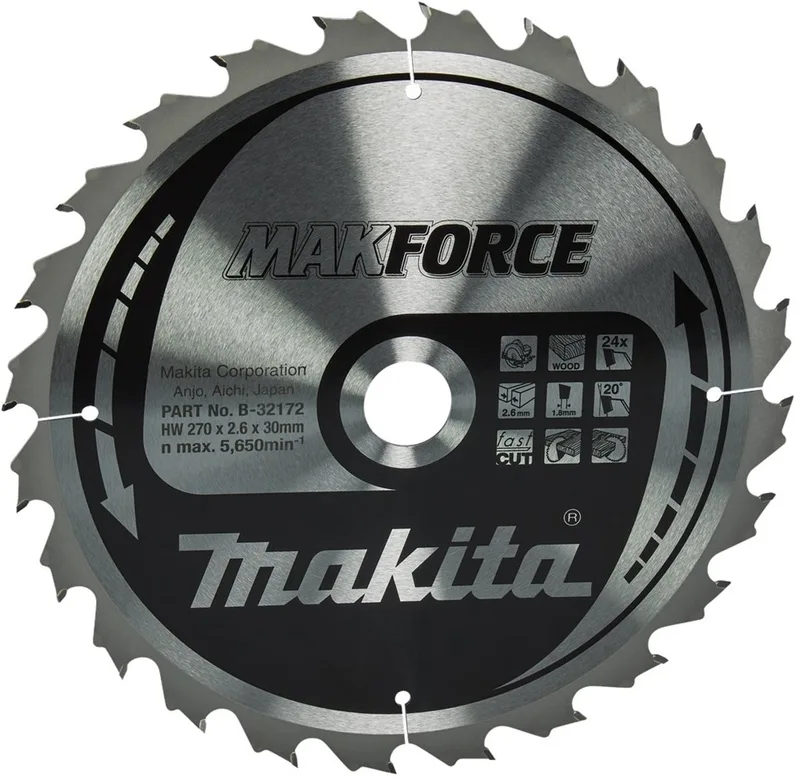 Sägebblatt MAKFORCE 270x30x24Z von Makita – Produktbild