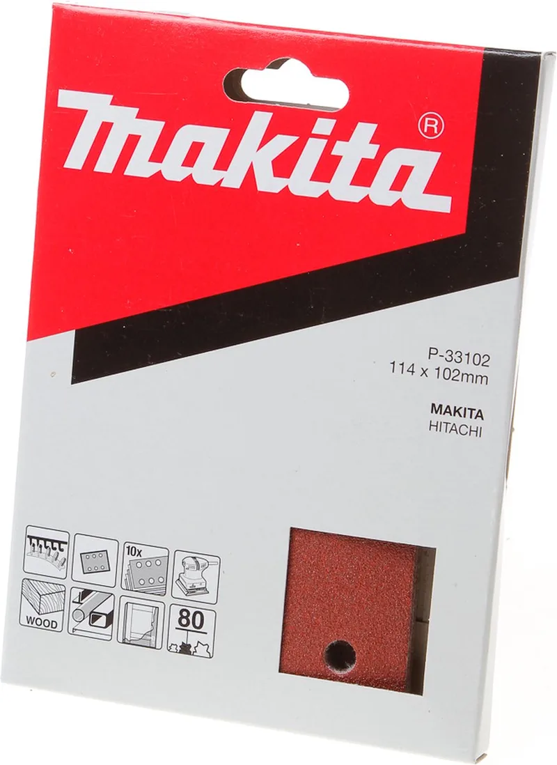 Papier De Verre P-33102 102x114mm de Makita – image du produit