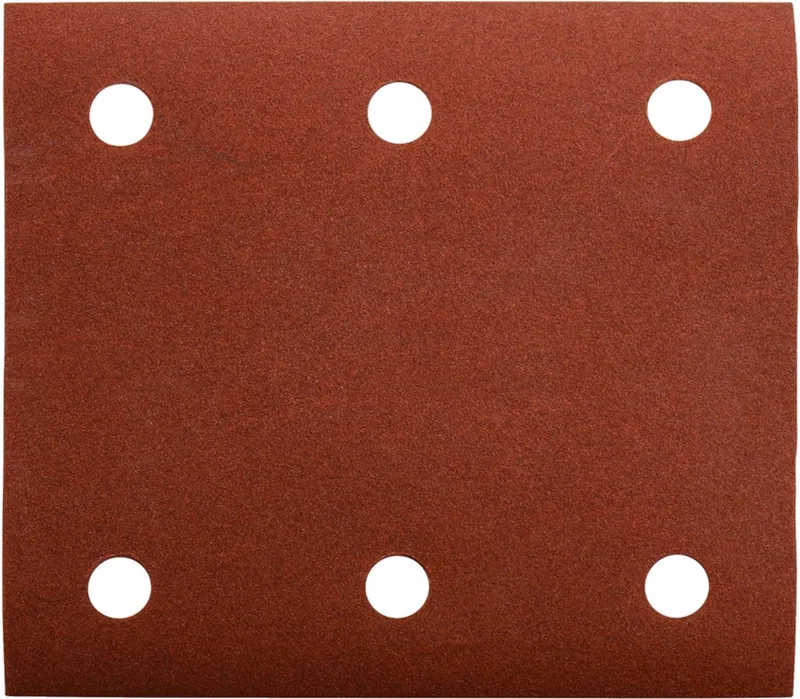 P-33152 Schuurvel Red - Vlak schuurvel - Delta schuurvel - Velcro - Klittenband - K240 - 114 x 102mm (10stuks) de Makita – image du produit