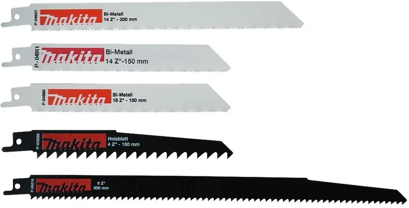 P-83945 reciprozaagbladen-assortiment 5-delig van Makita – productafbeelding