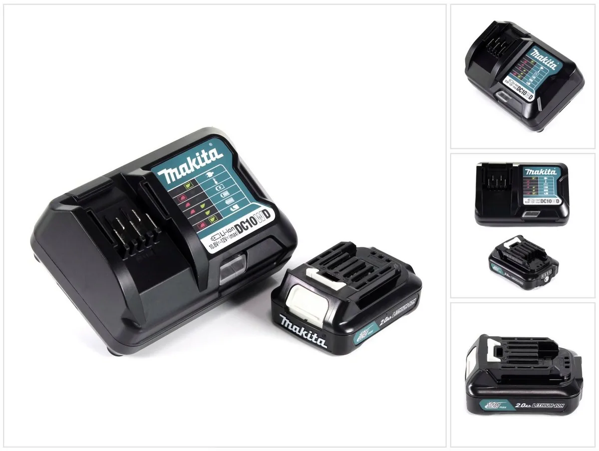 Power Source Kit 12V mit 1x BL1021B Akku 2,0Ah + DC10WD Ladegerät Schnelllade-Gerät von Makita – Produktbild