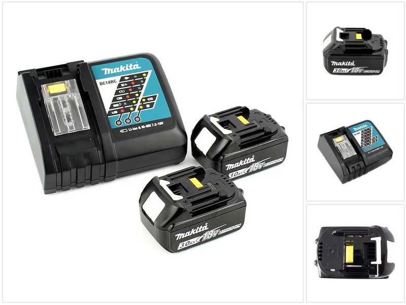 Power Source Kit 18V mit 2x BL1830B Akku 3,0Ah + DC18RC Ladegerät Akkupacks by Makita – product image