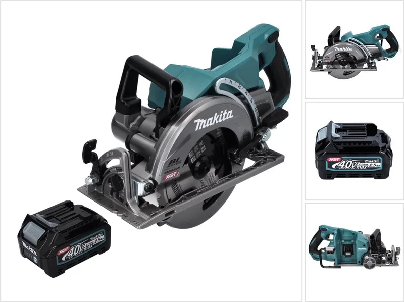 RS 001 GD1 accu-handcirkelzaag 40 V max. 185 mm borstelloos + 1x accu 2,5 Ah - zonder oplader van Makita – productafbeelding