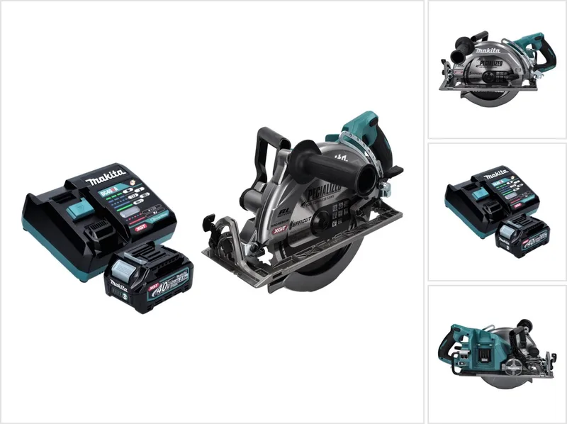 RS 002 GD1 Accu-cirkelzaag 40 V max. 260 mm borstelloos + 1x oplaadbare accu 2,5 Ah + lader von Makita – Produktbild