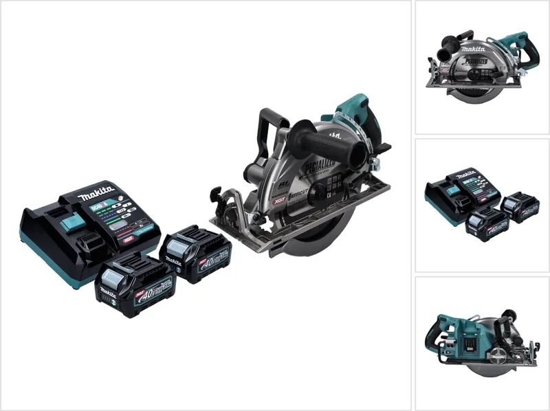 RS 002 GD2 Accu-cirkelzaag 40 V max. 260 mm borstelloos + 2x accu 2,5 Ah + lader de Makita – image du produit