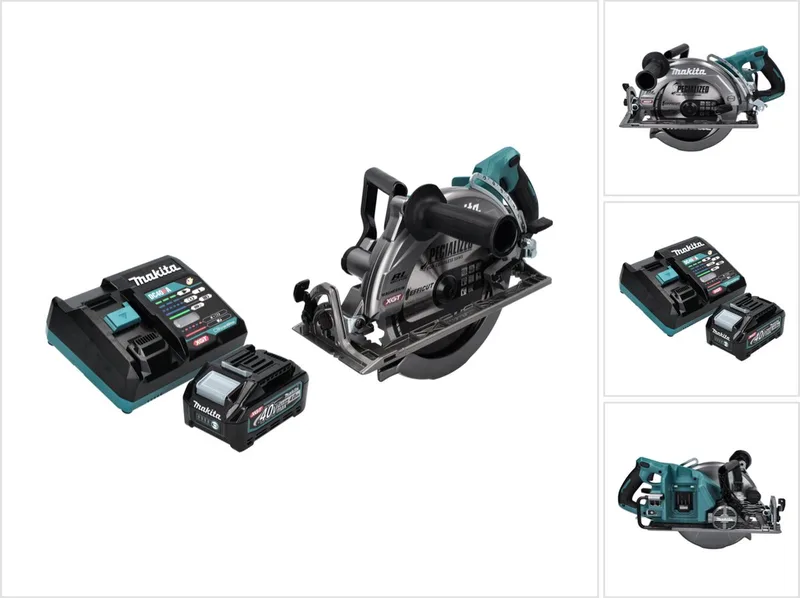 RS 002 GM1 accu-handcirkelzaag 40 V max. 260 mm borstelloos + 1x accu 4,0 Ah + oplader von Makita – Produktbild