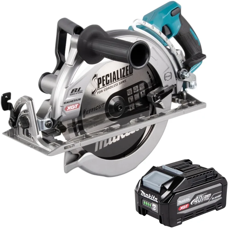 RS 002 GU1 accu-handcirkelzaag 40 V max. 260 mm borstelloos + 1x accu 4,0 Ah - zonder oplader von Makita – Produktbild