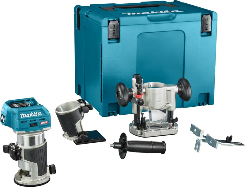RT001GZ10 Accu boven- en kantenfrees XGT 40V Max Basic Body in Mbox de Makita, Noir – image du produit