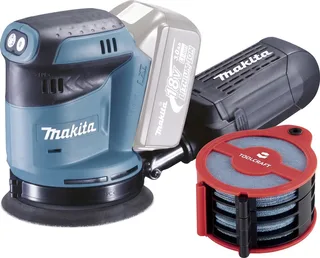 Schleifset Makita DBO180Z+TO-10674222 Akku-Exzenterschleifer ohne Akku 18 V Ø 125 mm van Makita – productafbeelding 1 van 5