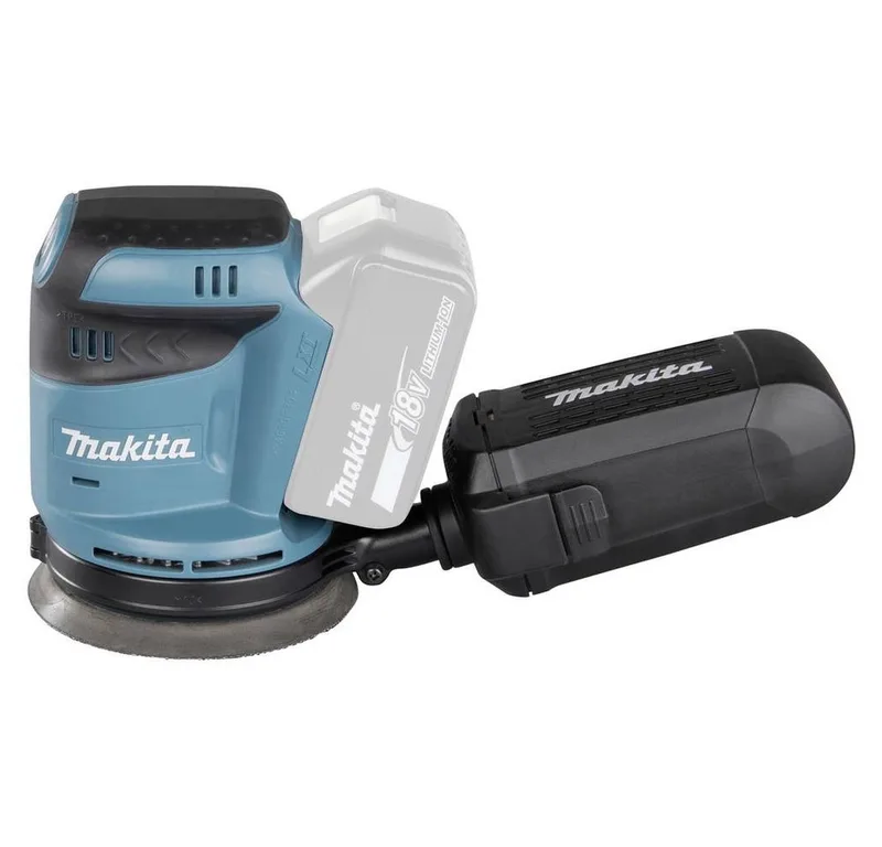 Schleifset Makita DBO180Z+TO-10674222 Akku-Exzenterschleifer ohne Akku 18 V Ø 125 mm van Makita – productafbeelding 3 van 5