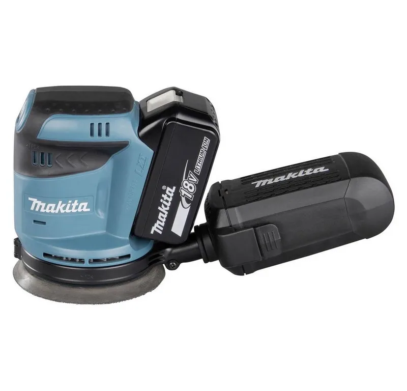 Schleifset Makita DBO180Z+TO-10674222 Akku-Exzenterschleifer ohne Akku 18 V Ø 125 mm van Makita – productafbeelding 4 van 5
