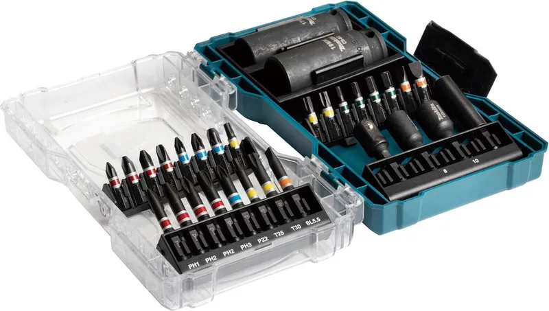 Schroefbitset met krachtkoppen 30-delig - E-07060 met hard case by Makita – product image
