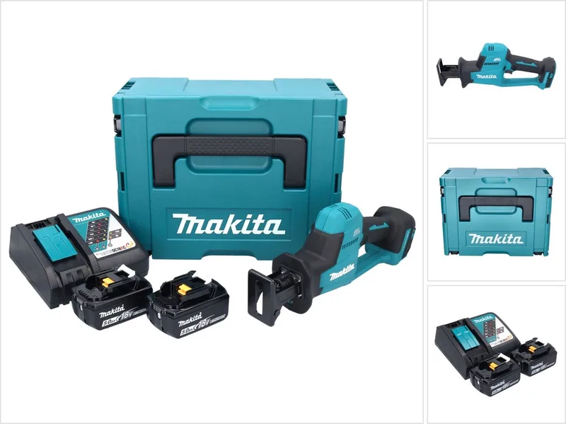 Scie sabre récipro 18V LXT (2x5,0 Ah) en coffret MAKPAC de Makita – image du produit