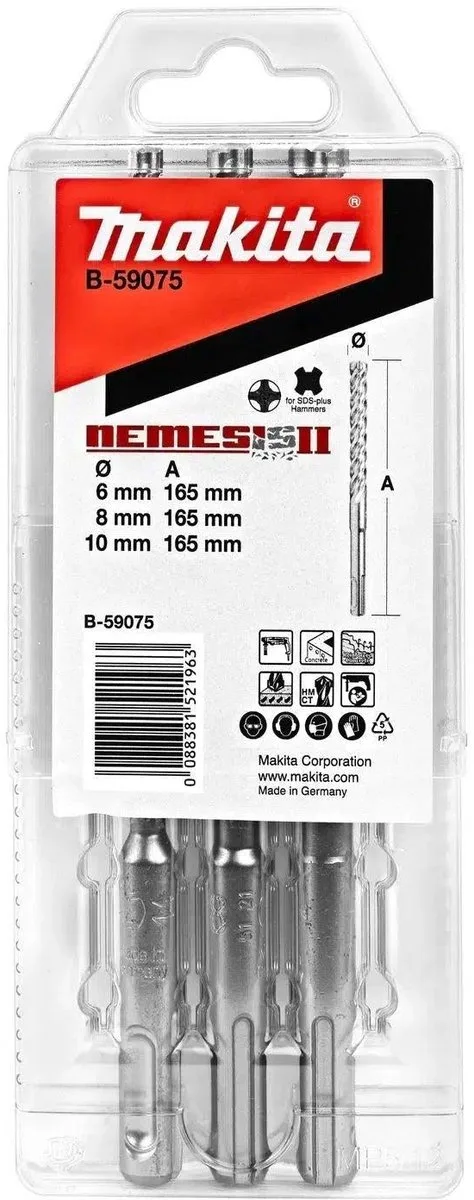 Sds-Plus Boor 3-Dlg Set - P4S: - B-59075 de Makita – image du produit