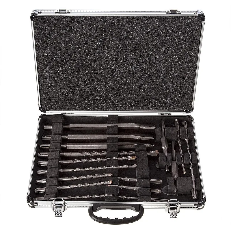 SDS-Plus boor- en beitelset (17-delig) by Makita, Silver – product image